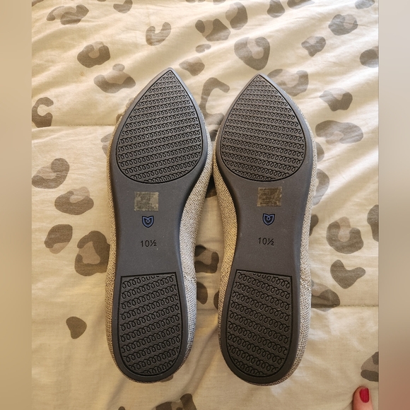 Rothy's NEW size 10.5 Silver Metallic points - Picture 7 of 9